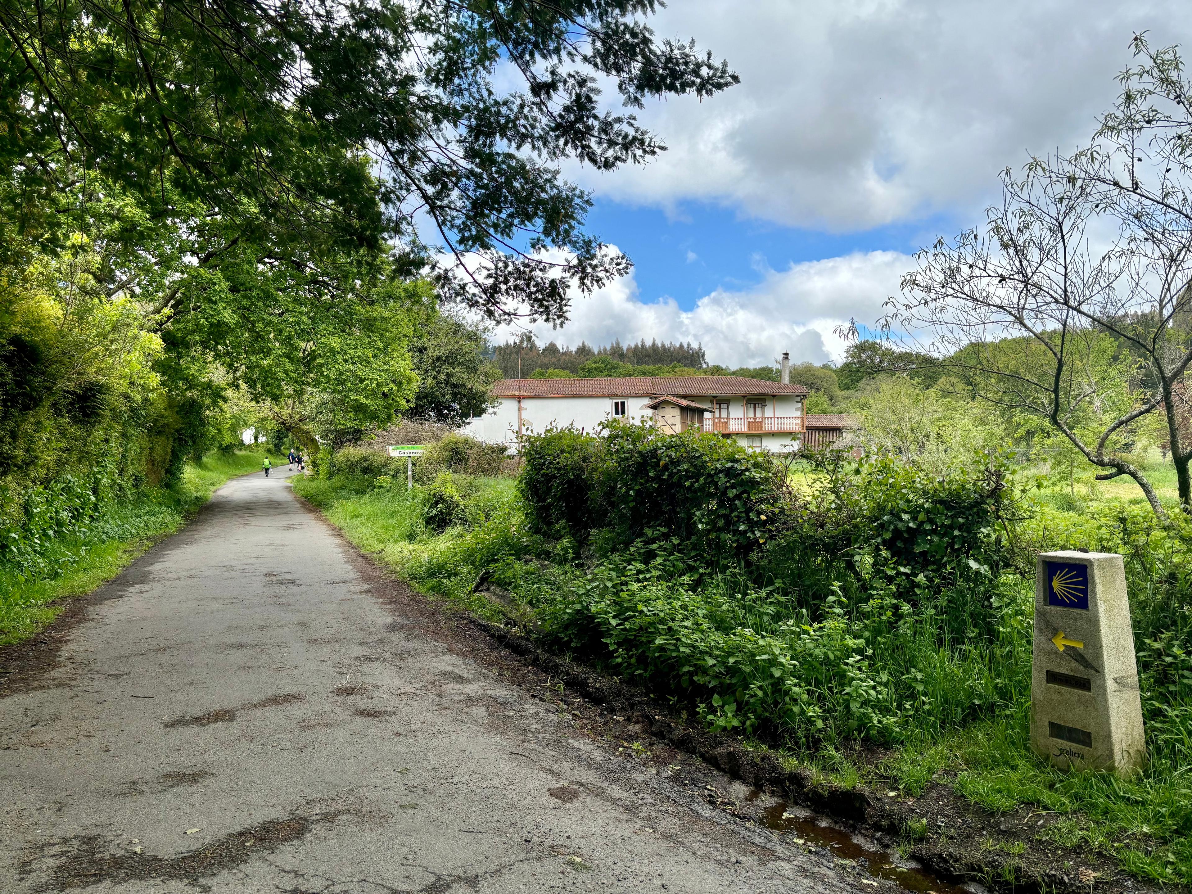 Scenic view of Casanova on the Camino Francés