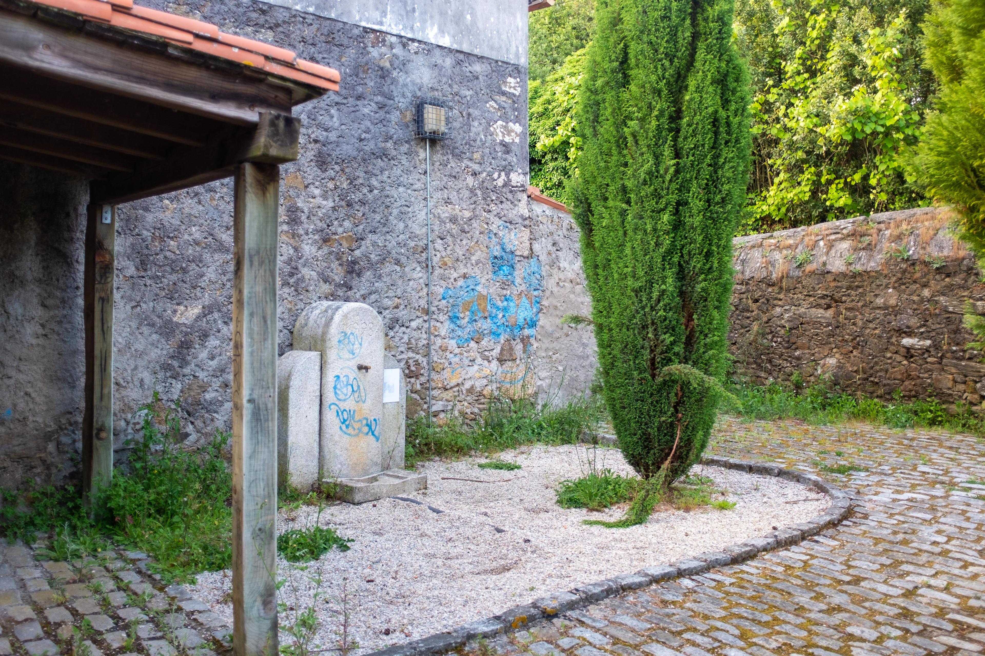 Scenic view of Lameira on the Camino Inglés