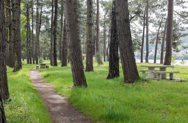Scenic view of Cabanas on the Camino Inglés