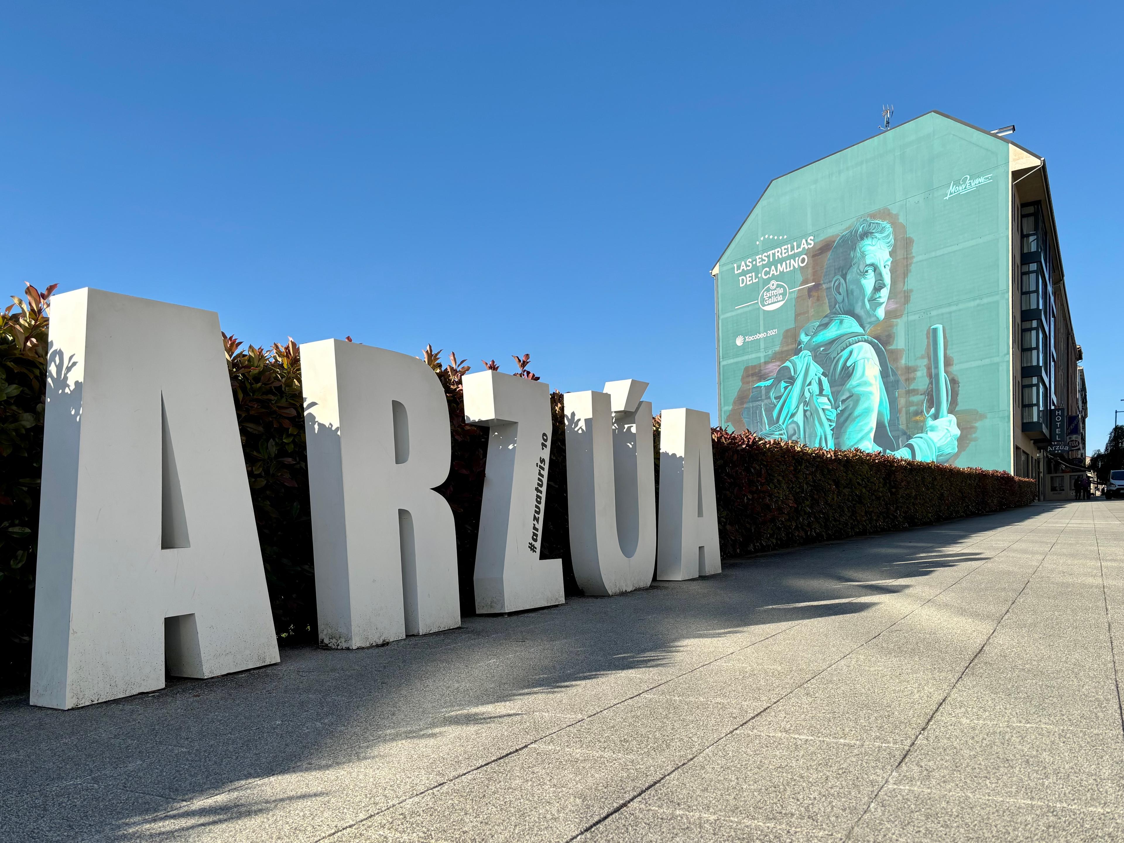 Scenic view of Arzúa on the Camino del Norte