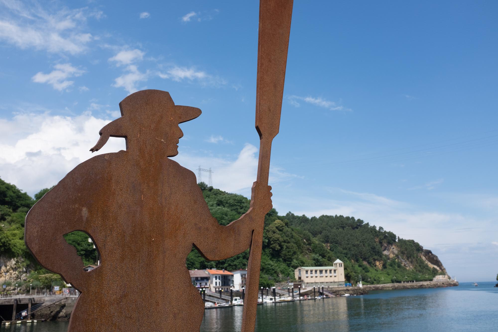 Scenic view of Pasajes de San Pedro on the Camino del Norte