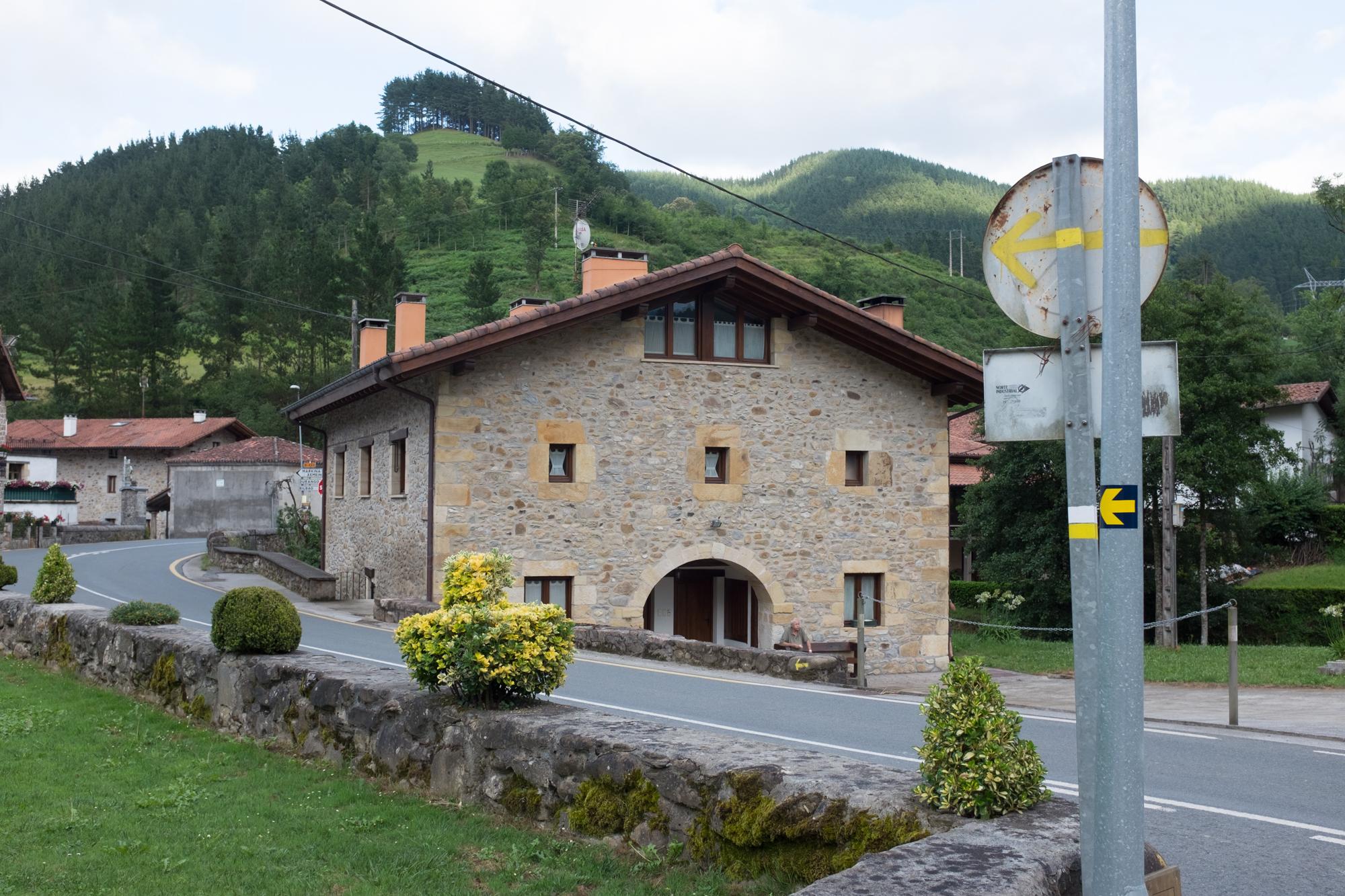 Scenic view of Iruzubieta on the Camino del Norte