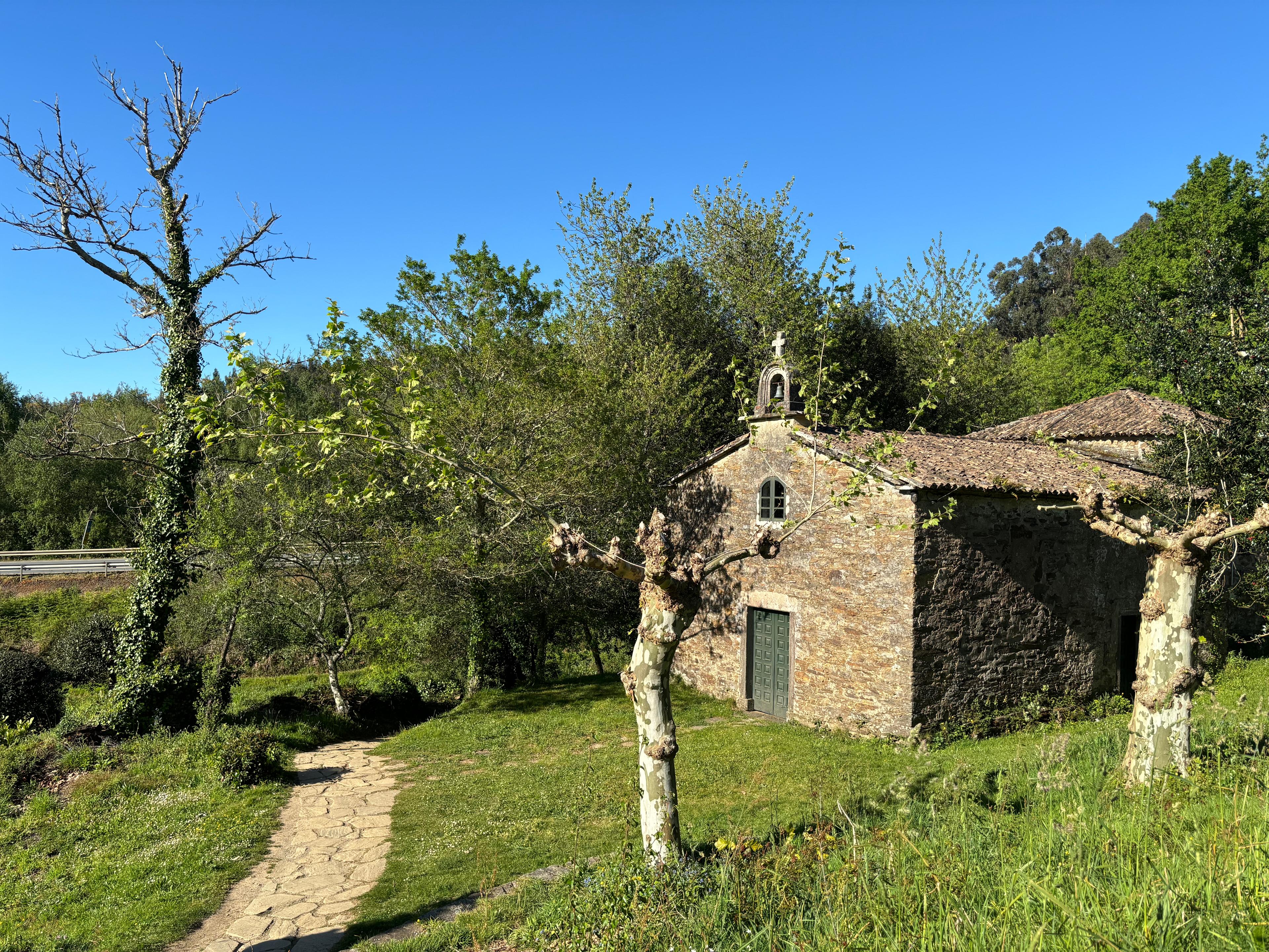 Scenic view of Santa Irene on the Camino Francés