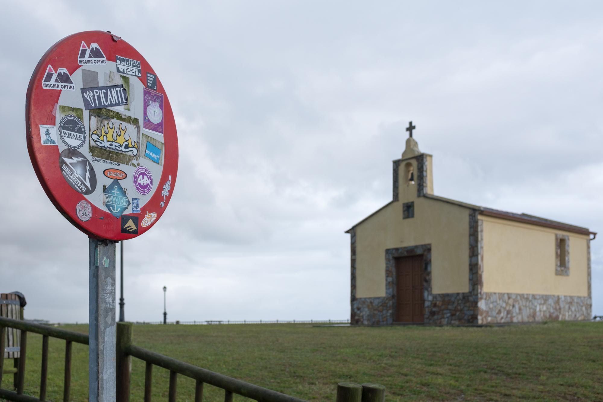 Scenic view of Figueras on the Camino del Norte