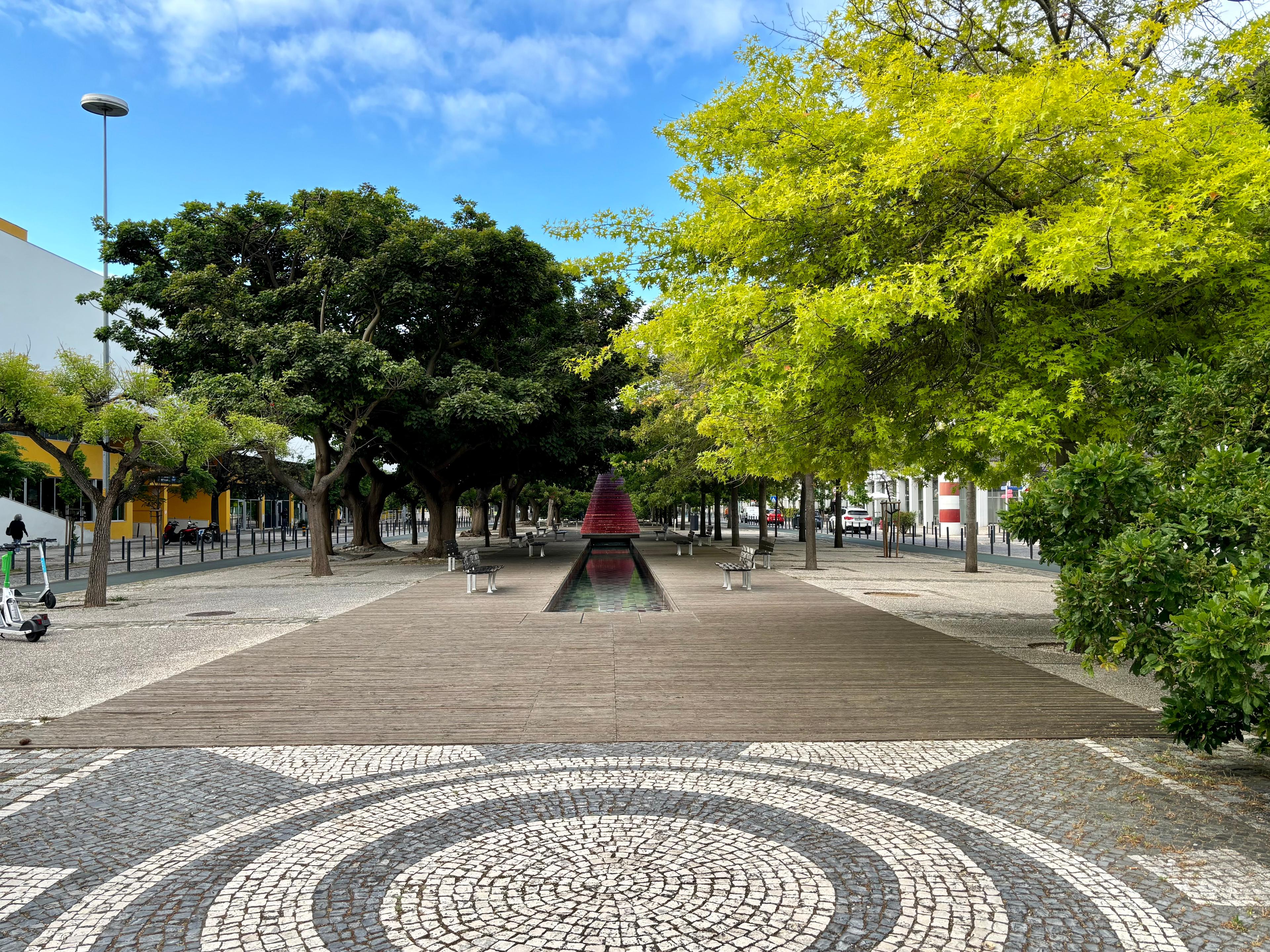 Scenic view of Parque das Nações (Lisboa) on the Camino Portugués