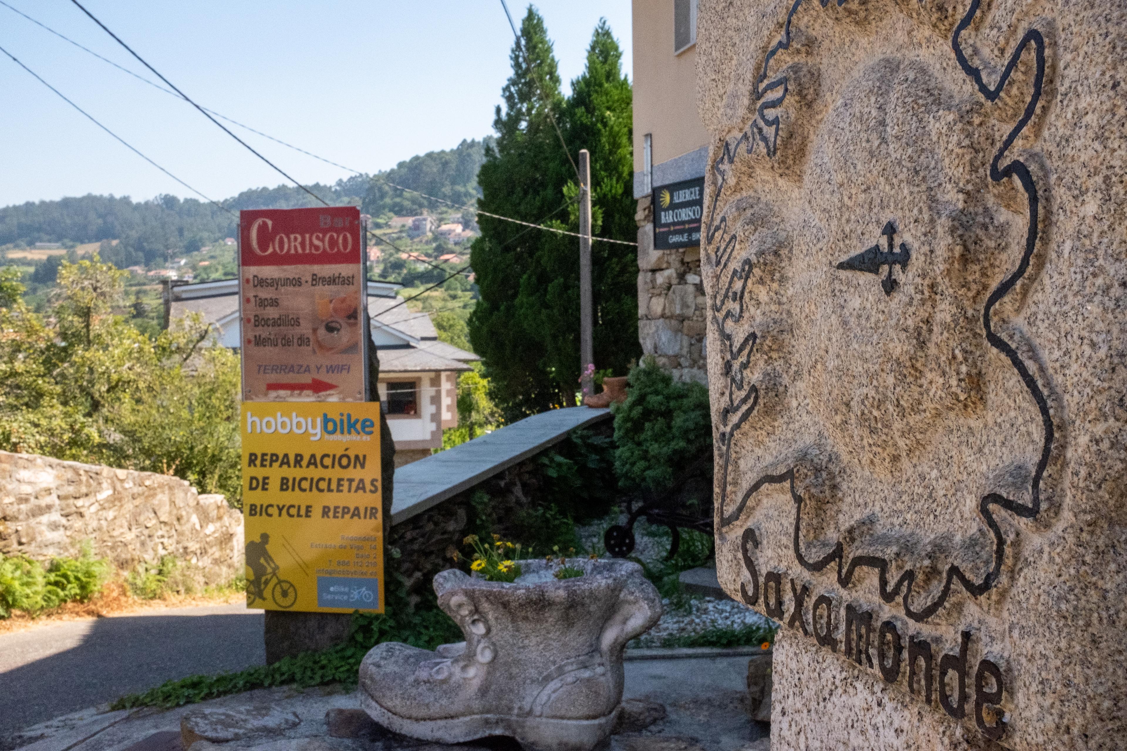 Scenic view of Saxamonde on the Camino Portugués