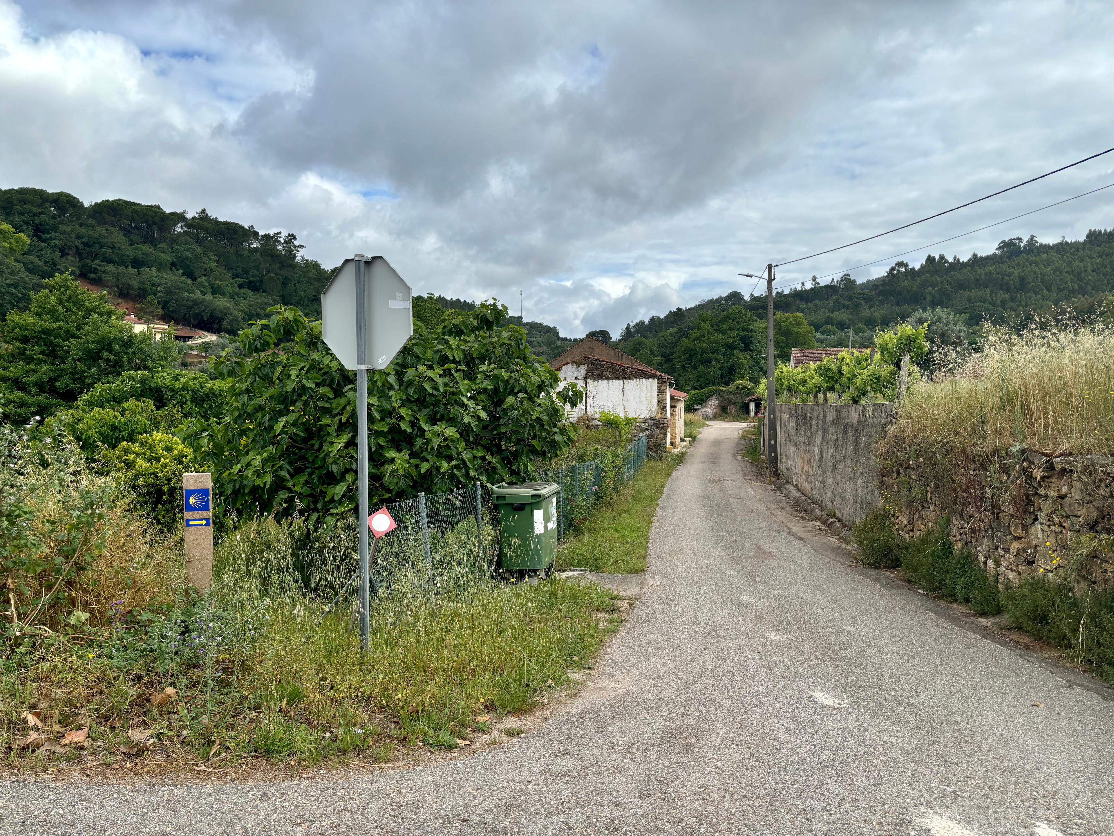 Scenic view of Ceras on the Camino Portugués