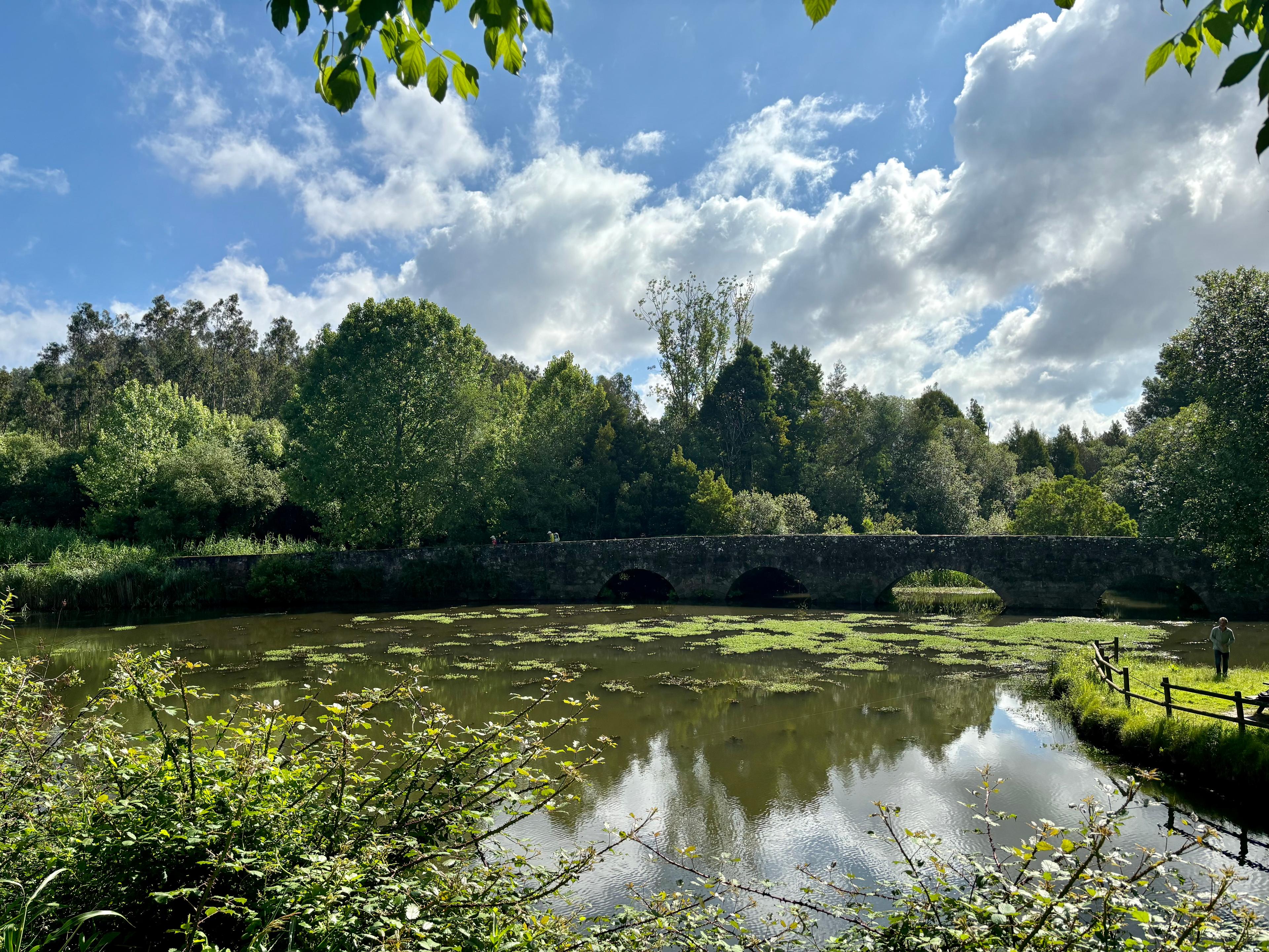 Scenic view of Puente de Marnel on the Camino Portugués