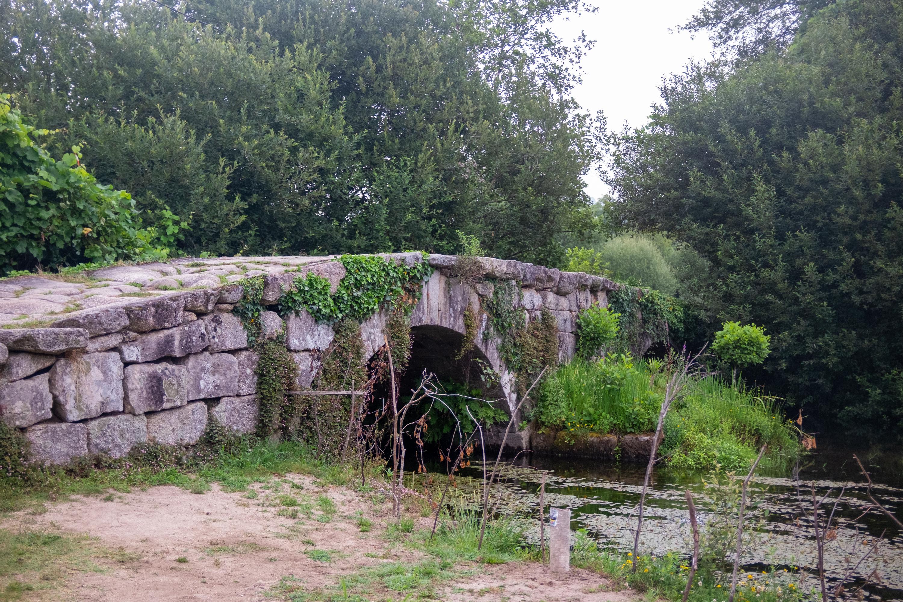 Scenic view of Puente das Tábuas on the Camino Portugués