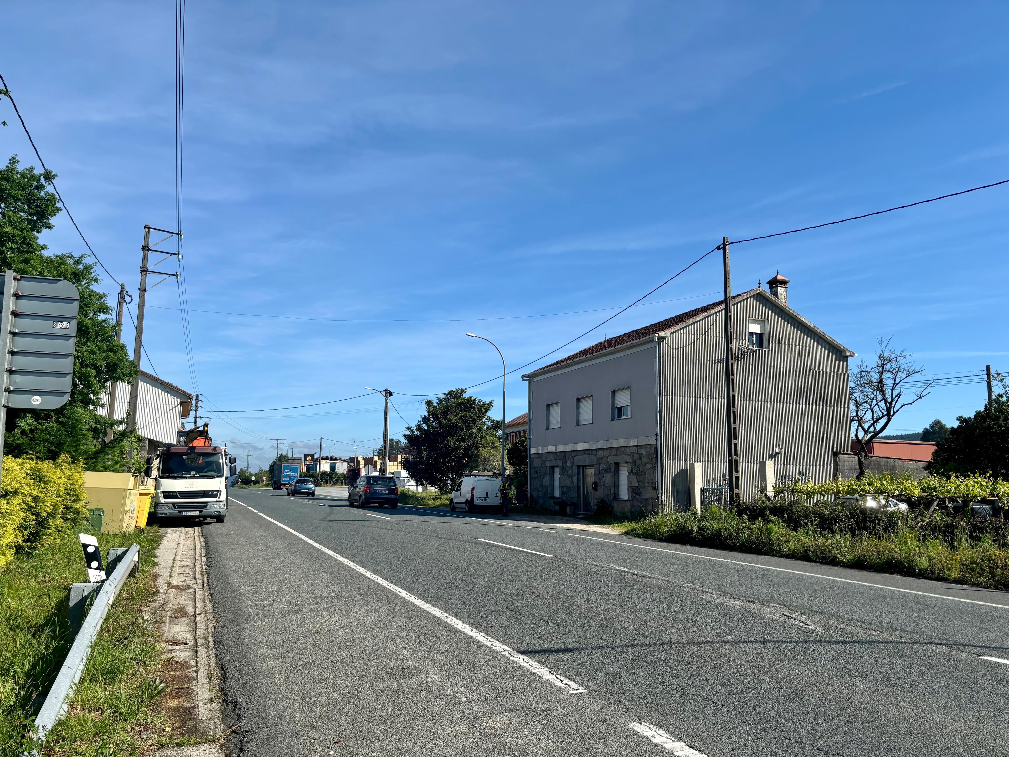 Scenic view of O Pino (Valga) on the Camino Portugués