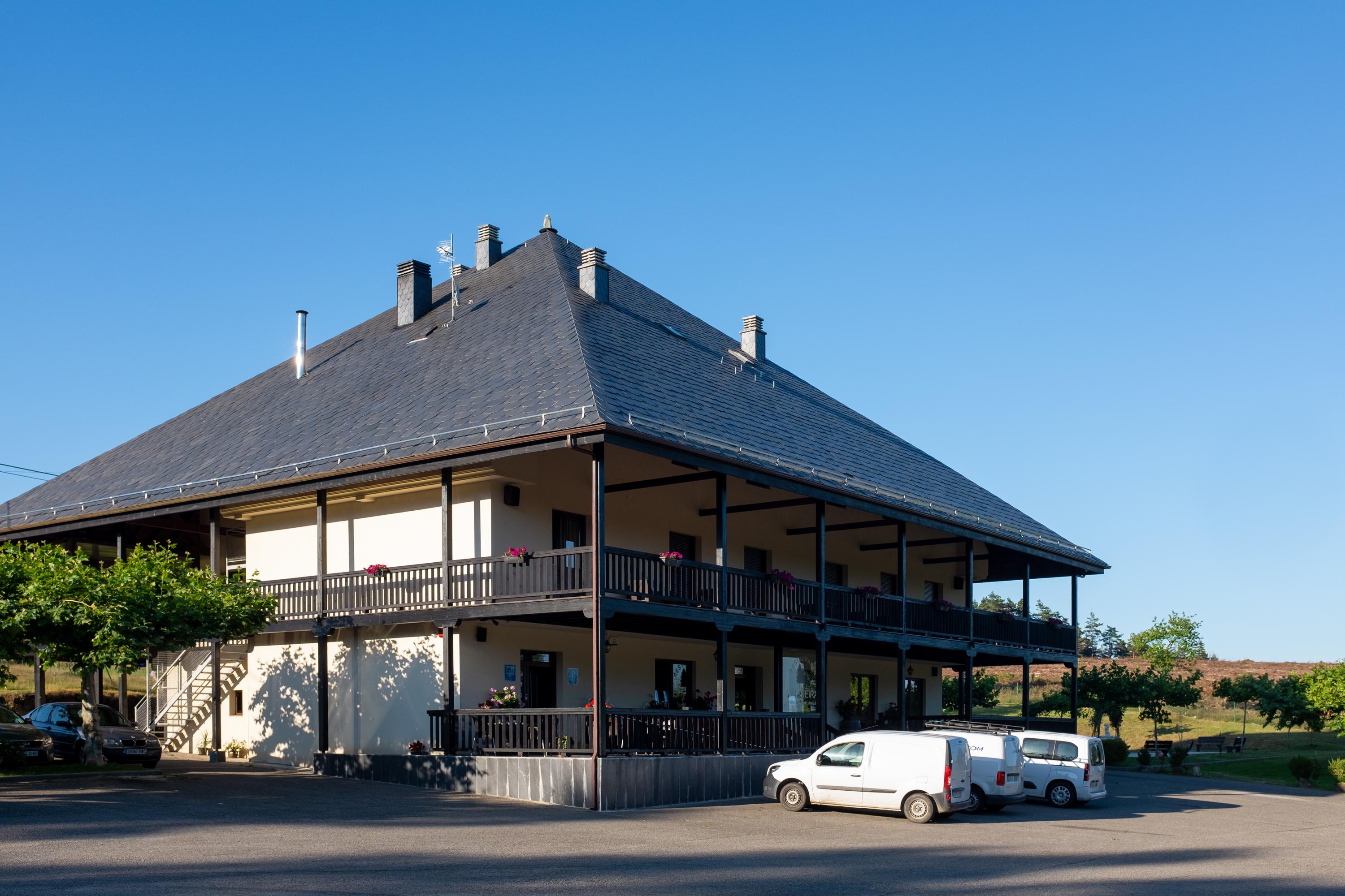 Scenic view of Complejo O Piñeiral on the Camino Primitivo