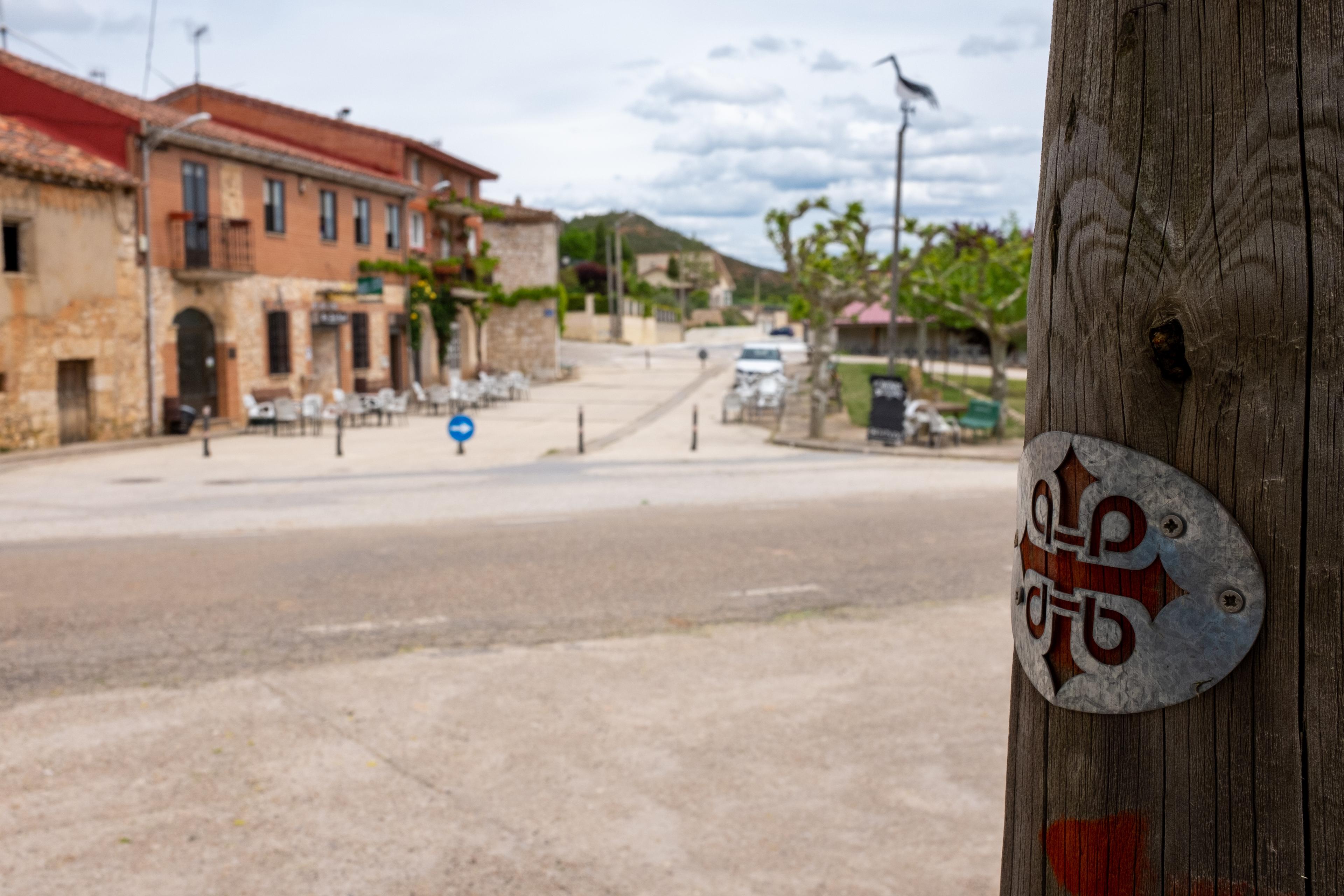 Scenic view of Modúbar de la Cuesta on the San Olav