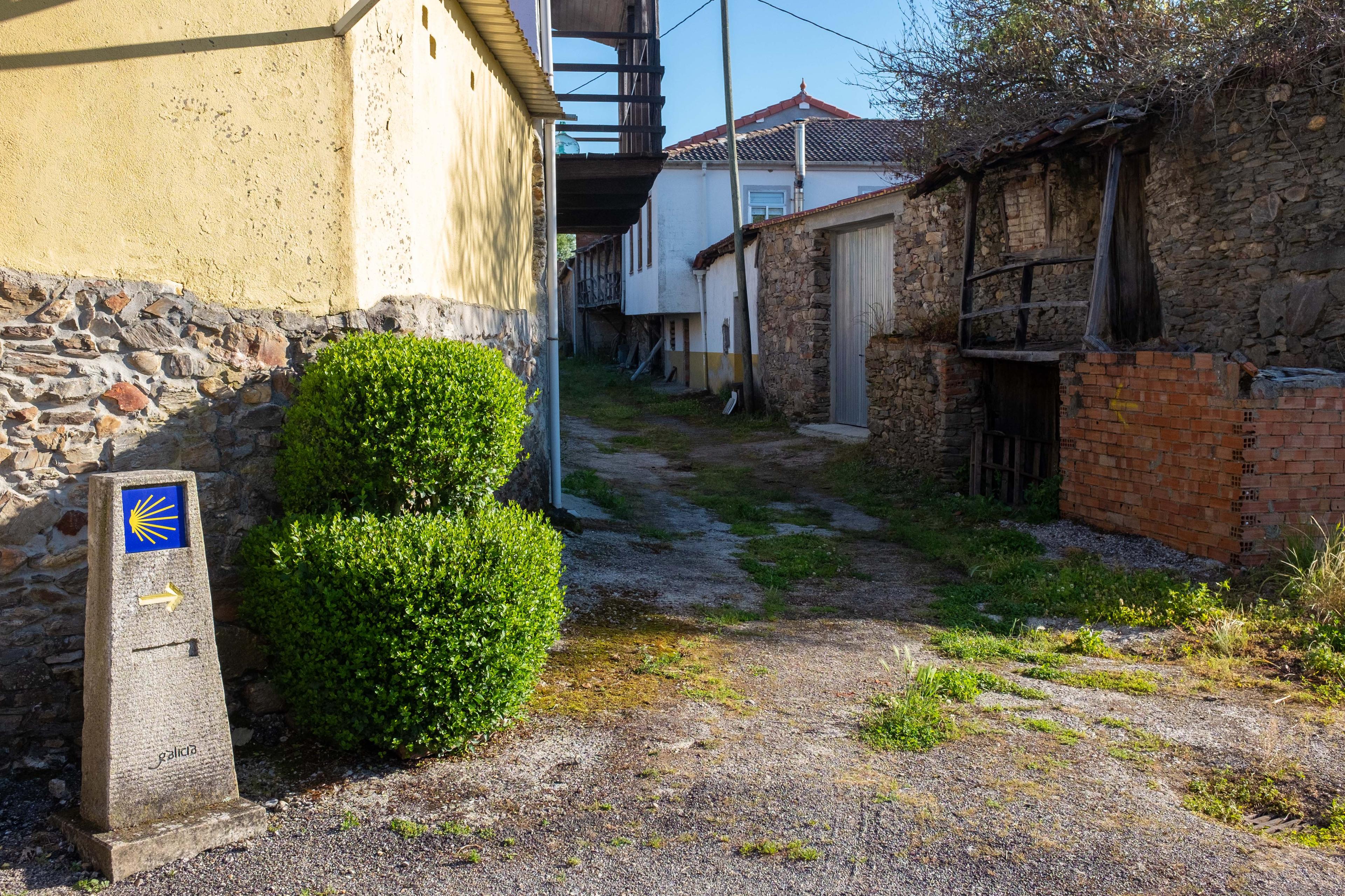 Scenic view of A Vide on the Camino Francés