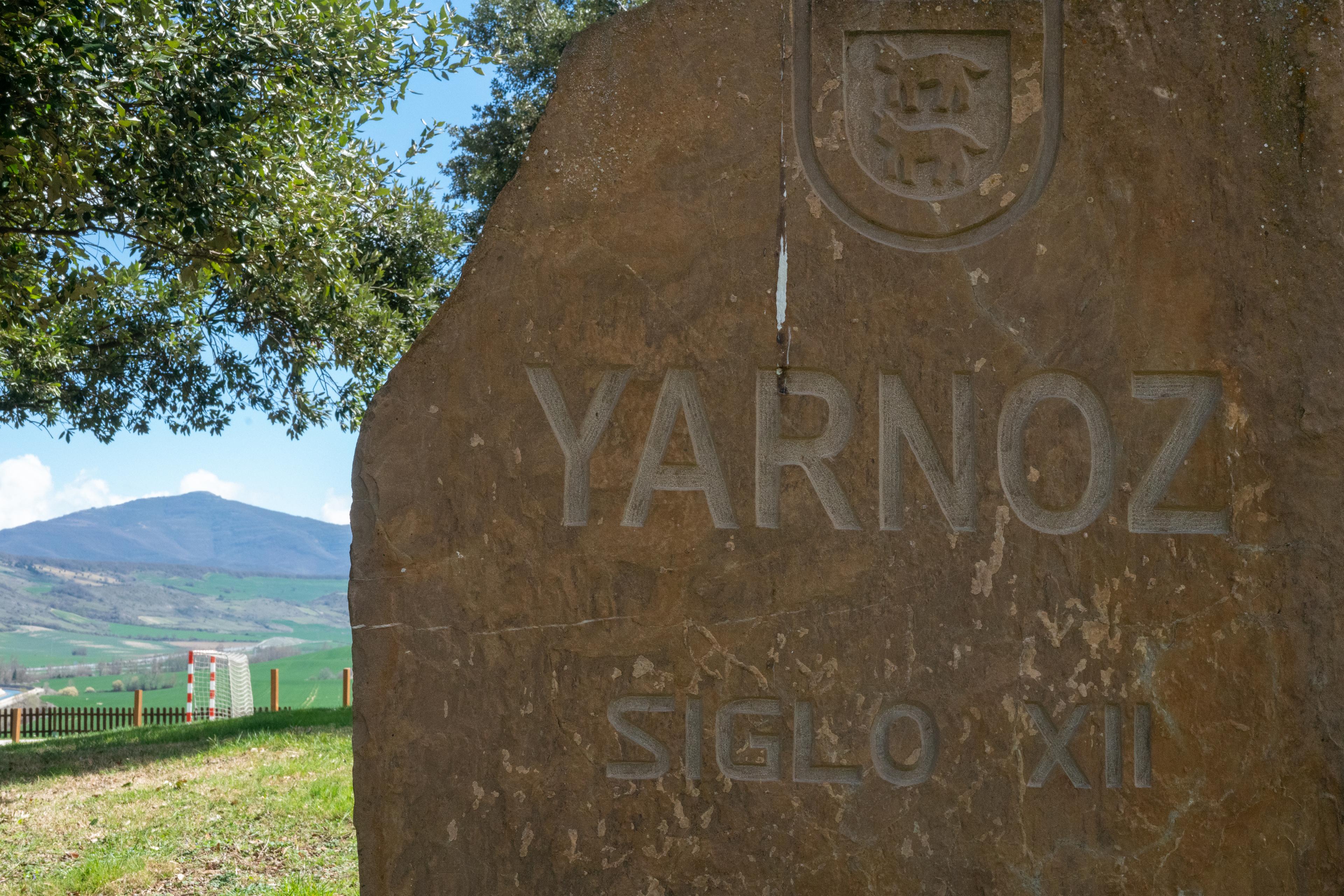 Scenic view of Yárnoz on the Camino Francés