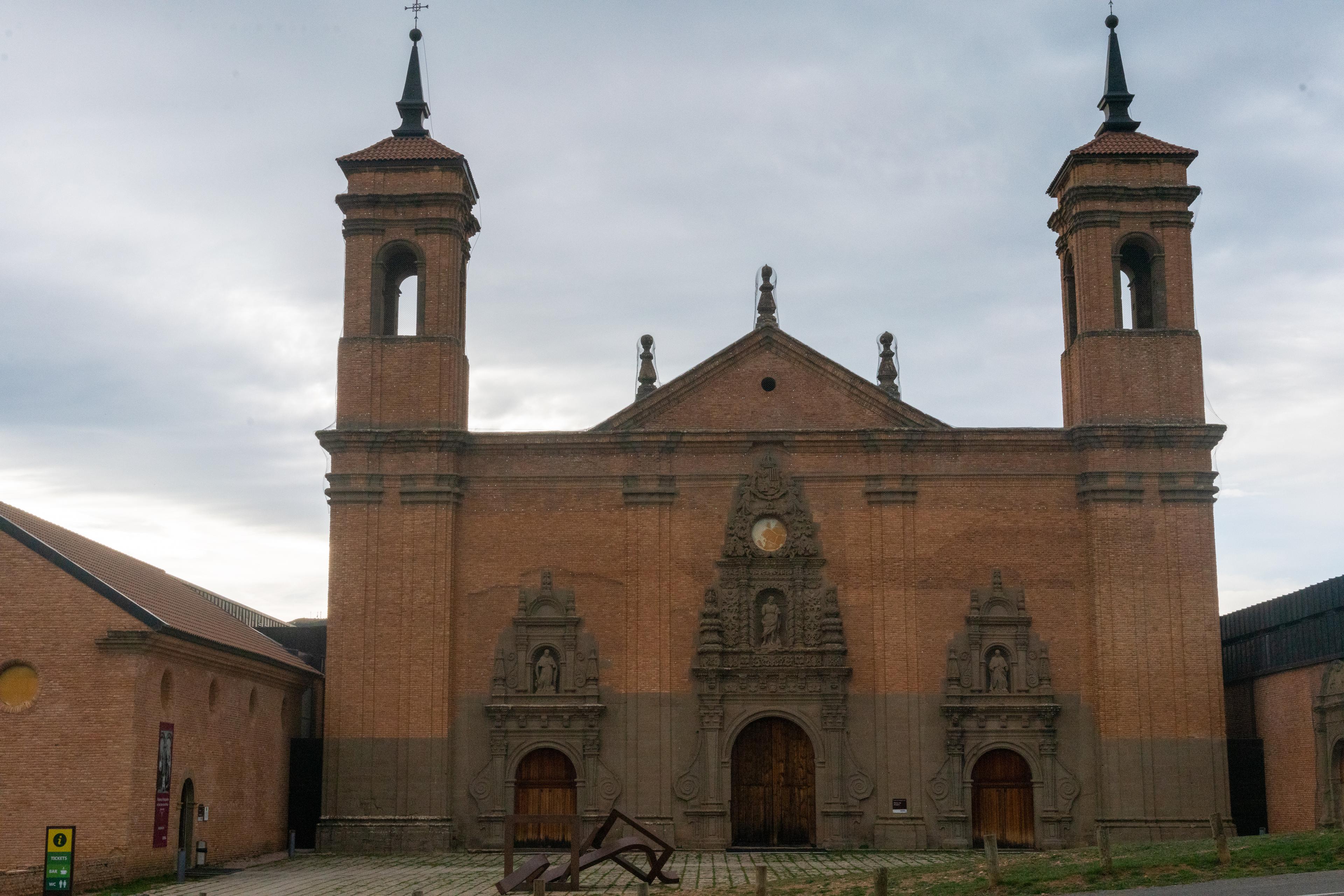 Scenic view of Monasterio Nuevo de San Juan de la Peña on the Camino Aragonés