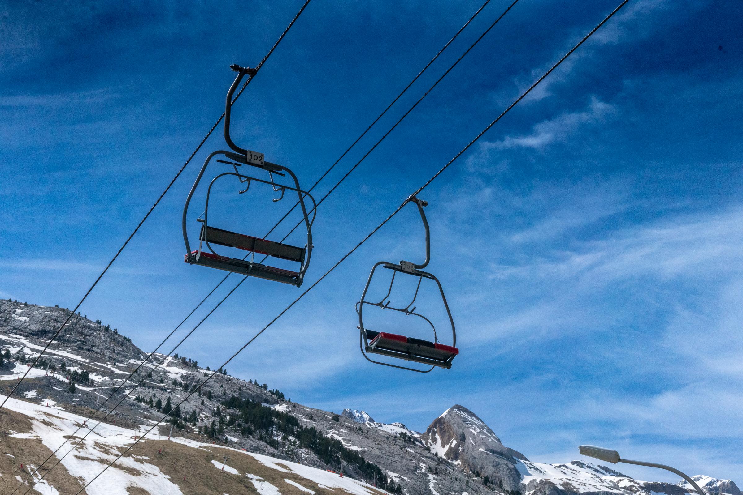 Scenic view of Candanchú on the Camino Aragonés