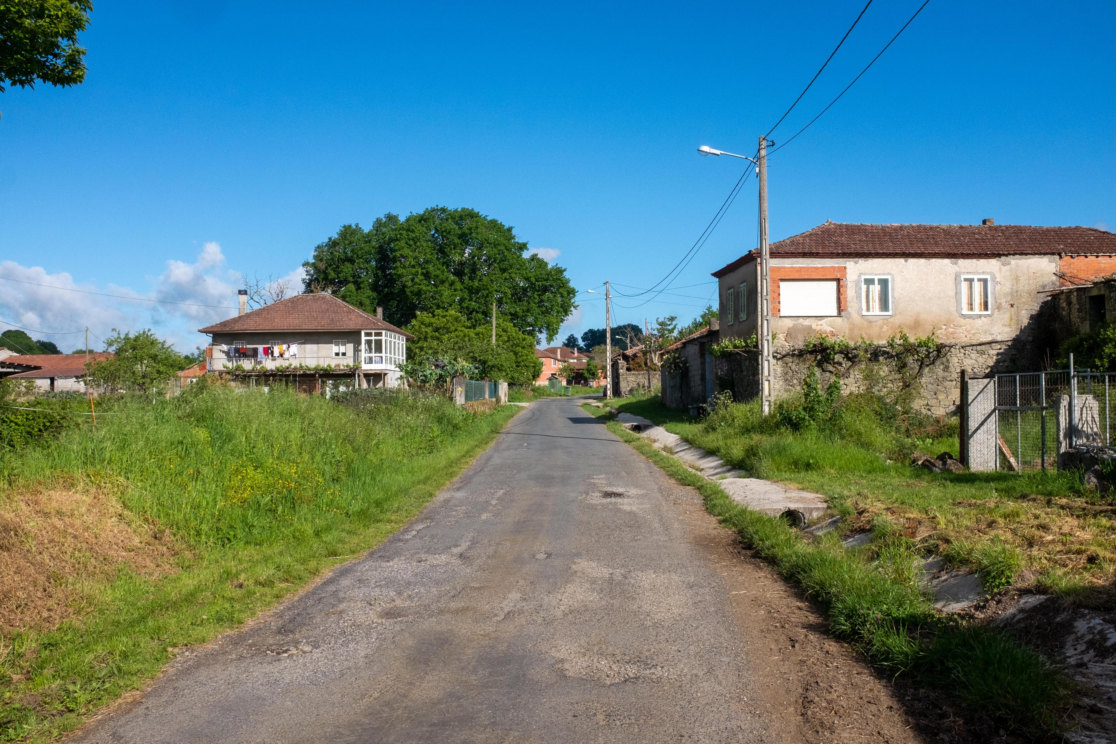Scenic view of A Barxa on the Camino Francés