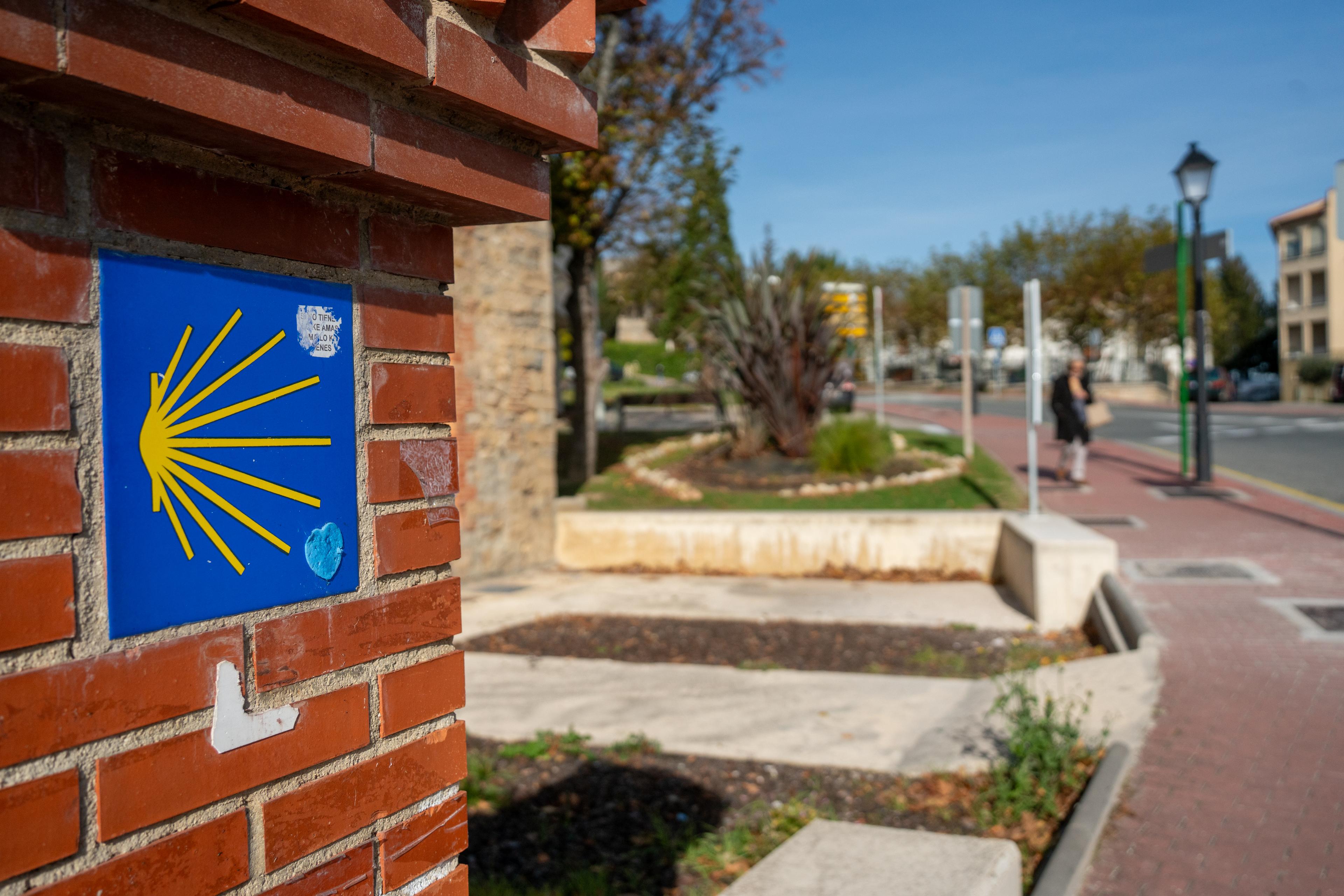 Scenic view of Cizur Menor on the Camino Francés