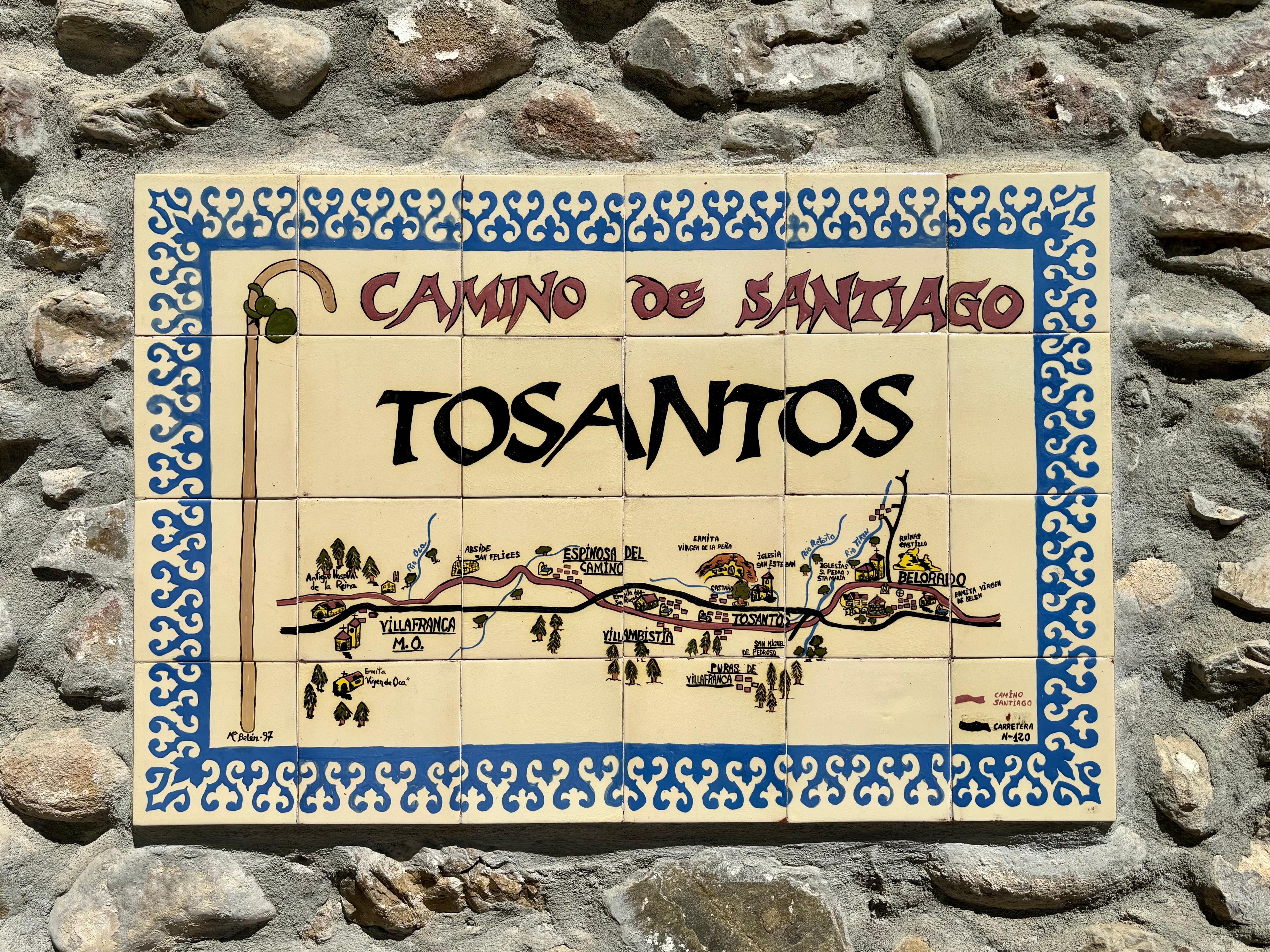 Scenic view of Tosantos on the Camino Aragonés