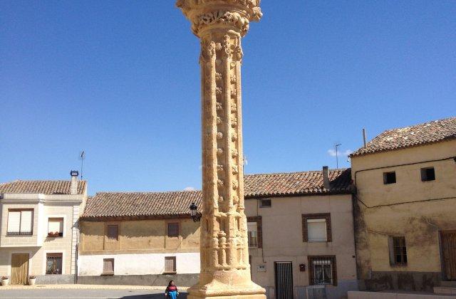 Scenic view of Boadilla del Camino on the Camino de Invierno