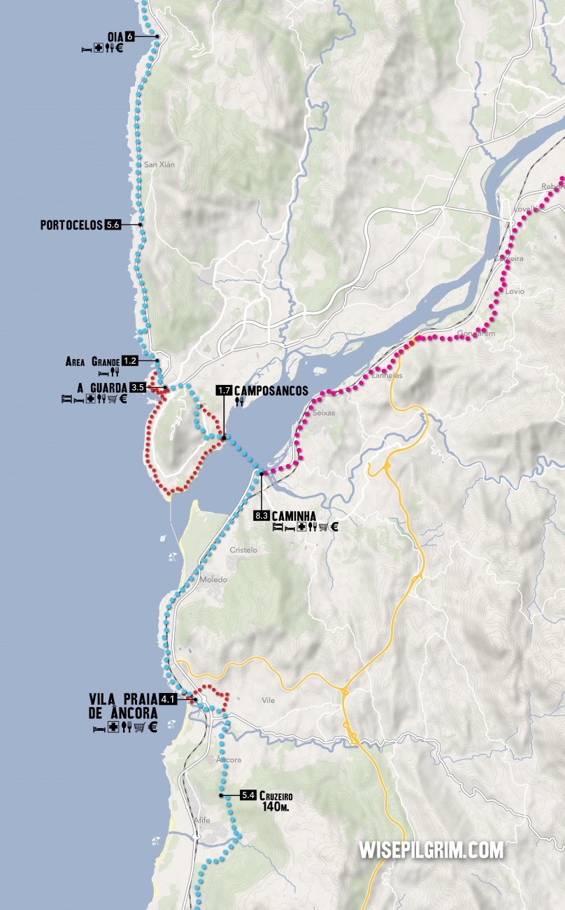 Camino Portugues Map 19