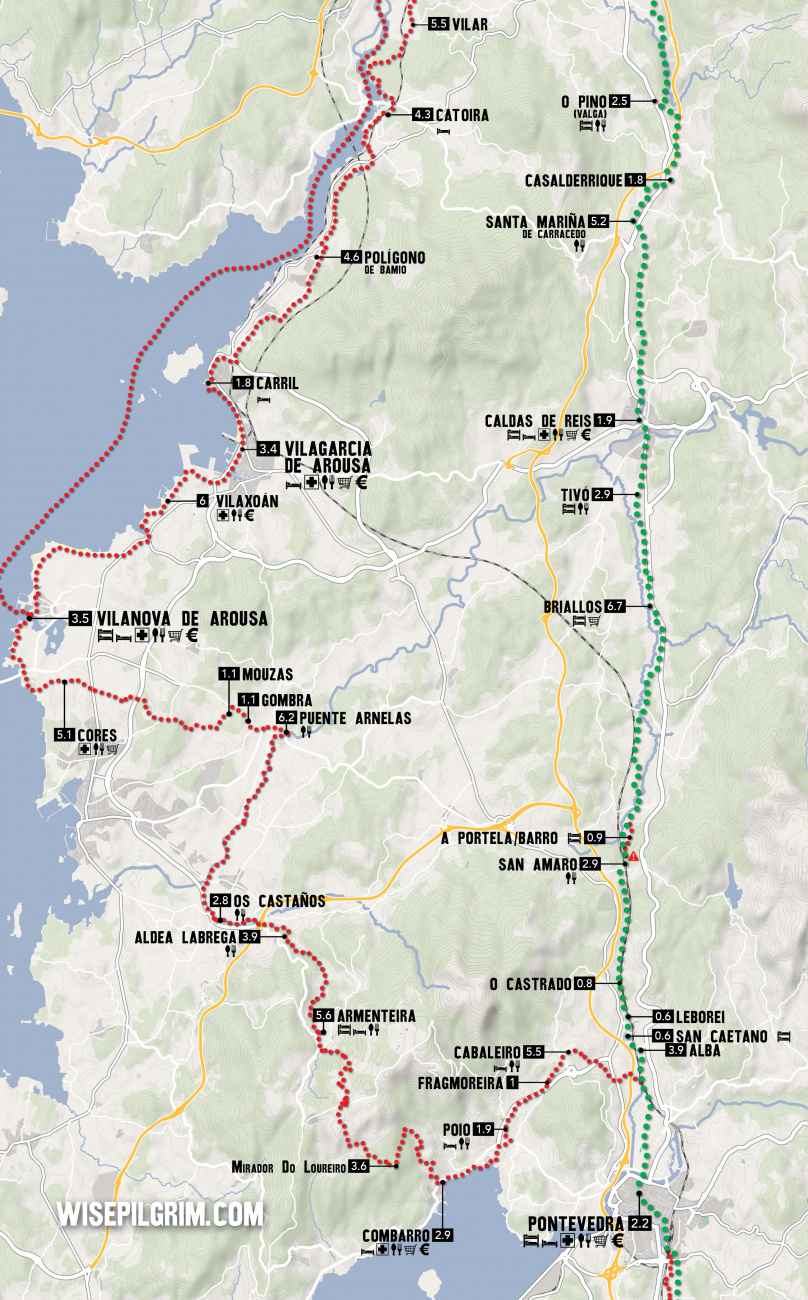 Camino Portugues Map 25