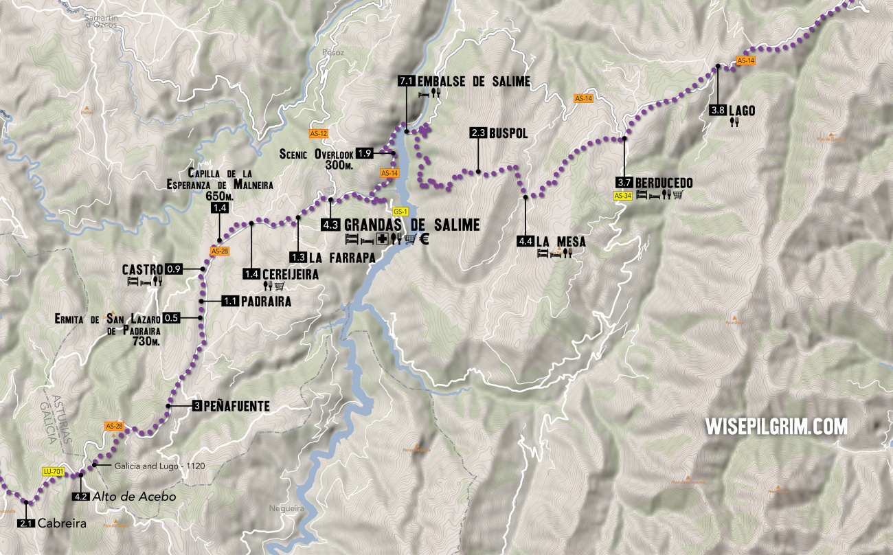 Camino Primitivo Map 6